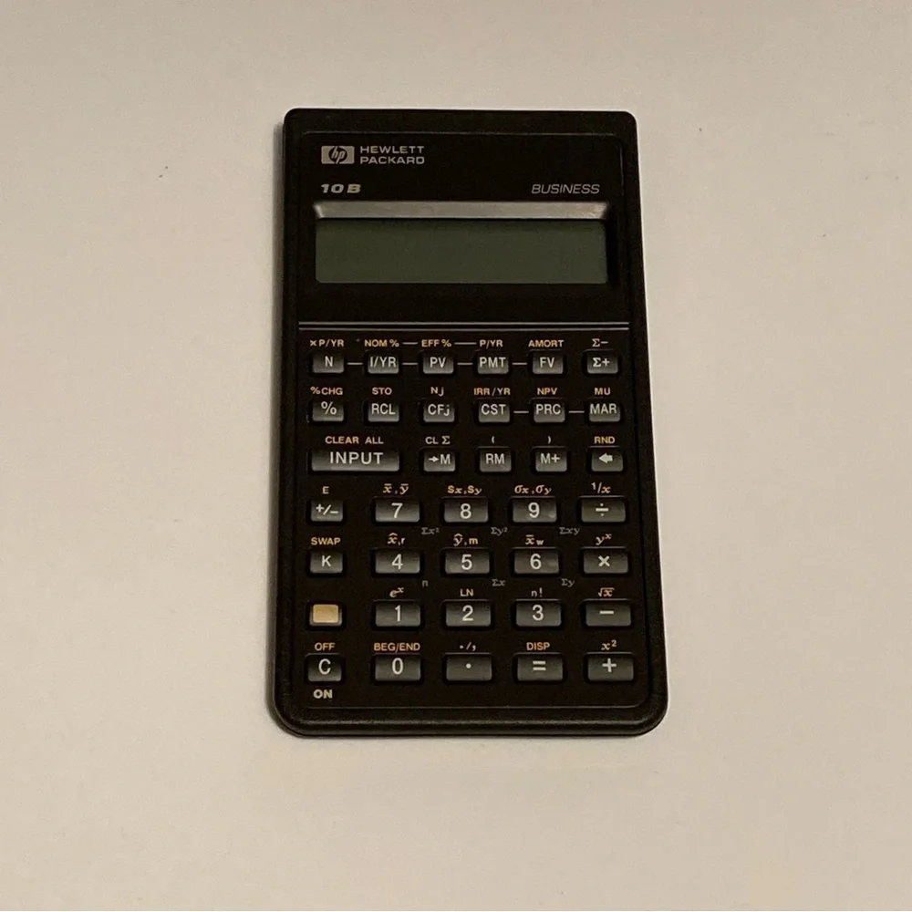 Vintage Hewlett Packard HP 10B Business Financial Calculator